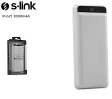 Power Bank S-L ⁇ NK IP-G21 20000 mAh 2xUSB + Ліхтарик