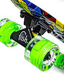 Пені Борд Fish 22,5" Joker LED (Світяться колеса), фото 5