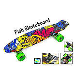 Пені Борд Fish 22,5" Joker LED (Світяться колеса), фото 7