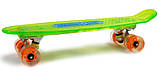 Пені Борд Fish Skateboard Original 22,5" Зелений LED (Музичний і світиться), фото 4