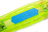 Пені Борд Fish Skateboard Original 22,5" Зелений LED (Музичний і світиться), фото 7