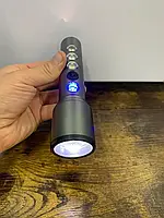 Мощный ручной фонарик с аккумулятором 5W+3COB, usb micro charge/ Светодиодный LED фонарь