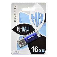 Флеш-накопитель Usb 16Gb Hi-Rali Rocket (V-Cut) series Blue