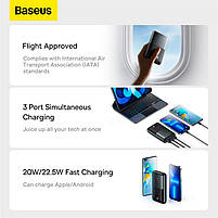 Стильний, якісний павербанк BASEUS Bipow Pro Power Bank 20000mAh 22.5W PD/QC, фото 3