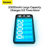 Павербанк BASEUS Bipow Pro Digital Display Fast Charge Power Bank 20000mAh |2USB/1Type-C, 20W/3A, PD/QC| (PPBD040301), фото 10