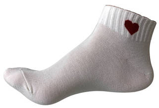 Короткі жіночі шкарпетки Heart Білі
