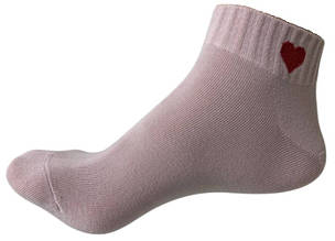Короткі жіночі шкарпетки Heart Бледно-коричневые