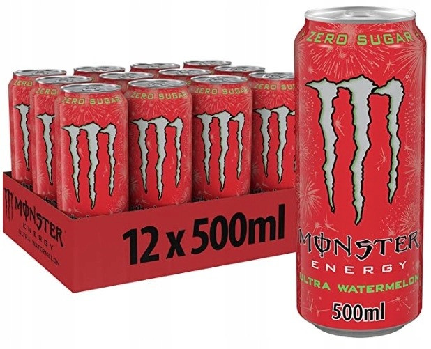 Блок енергетиків Monster Energy Ultra Watermelon 12x500 ml, фото 1