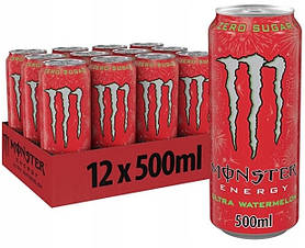 Блок енергетиків Monster Energy Ultra Watermelon 12x500 ml