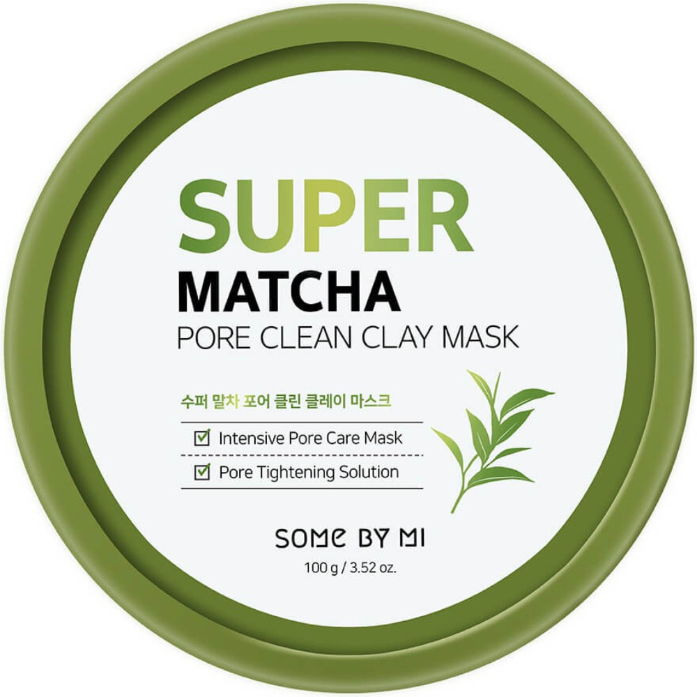 Очищающая глиняная маска для лица с чаем матча Some By Mi Super Matcha