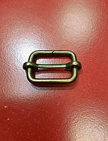 Регулятор пряжка перетяжка 20 мм никель (серебро) для сумок Антик. Размер : 20*15*3,3 мм.