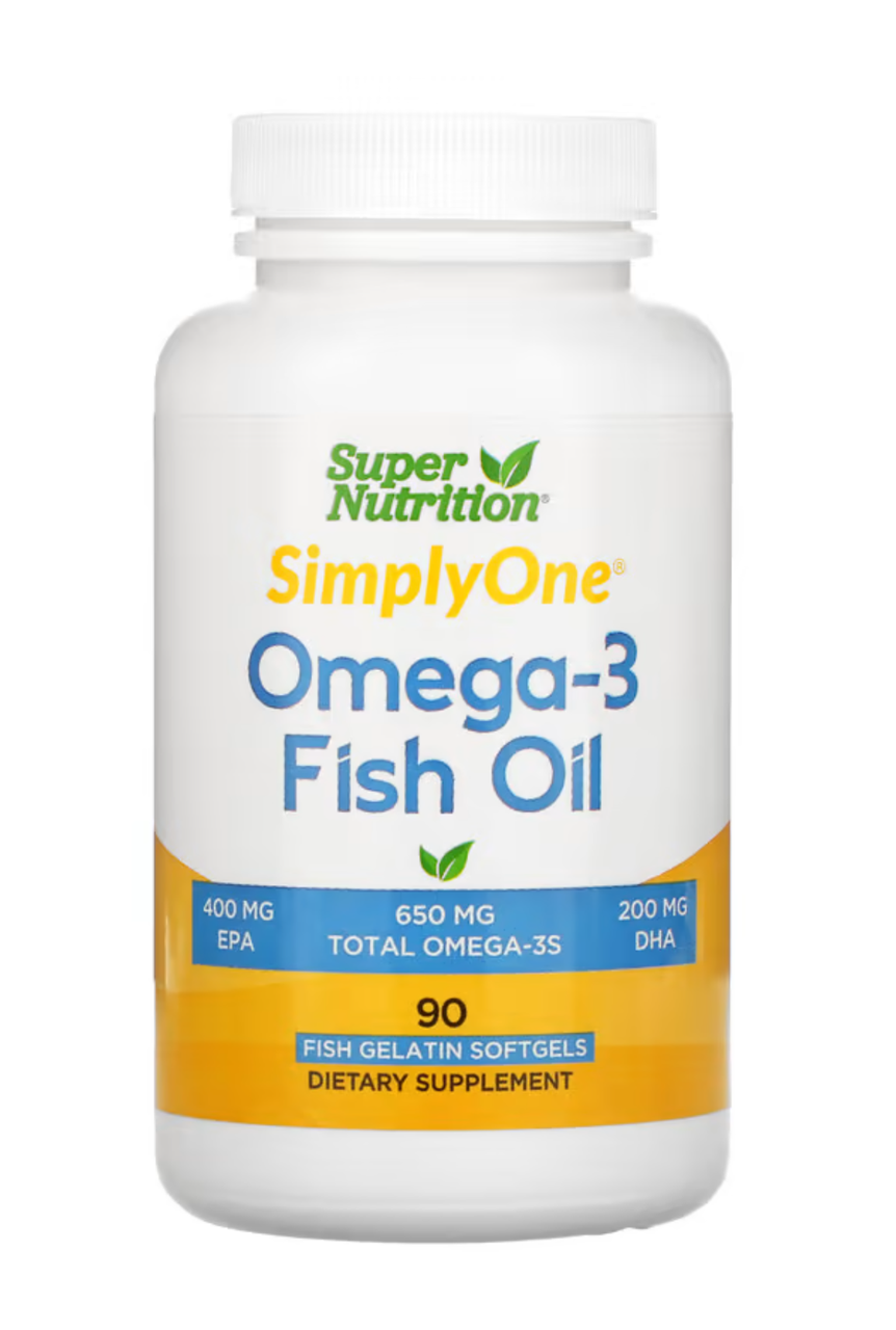 Super Nutrition Omega-3 Fish Oil 1000mg 90 softgels