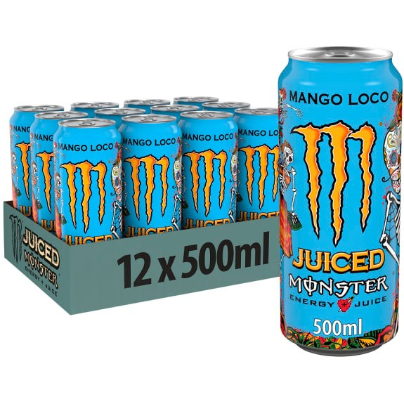 Блок енергетиків Monster Energy Mango Loco Juiced 12x500 ml