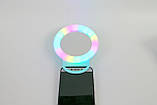 Кільцева селфі-лампа із дзеркалом Selfie Ring Light для телефону, планшета, ліхтарик., фото 8