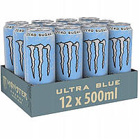 Блок енергетиков Monster Energy Ultra Blue 12x500 ml