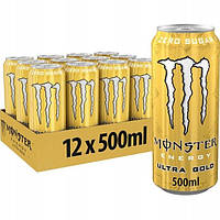 Блок енергетиков Monster Energy Ultra Gold 12x500 ml