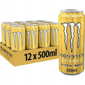 Блок енергетиків Monster Energy Ultra Gold 12x500 ml