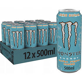 Блок енергетиків Monster Ultra Fiesta Mango 12x500 ml