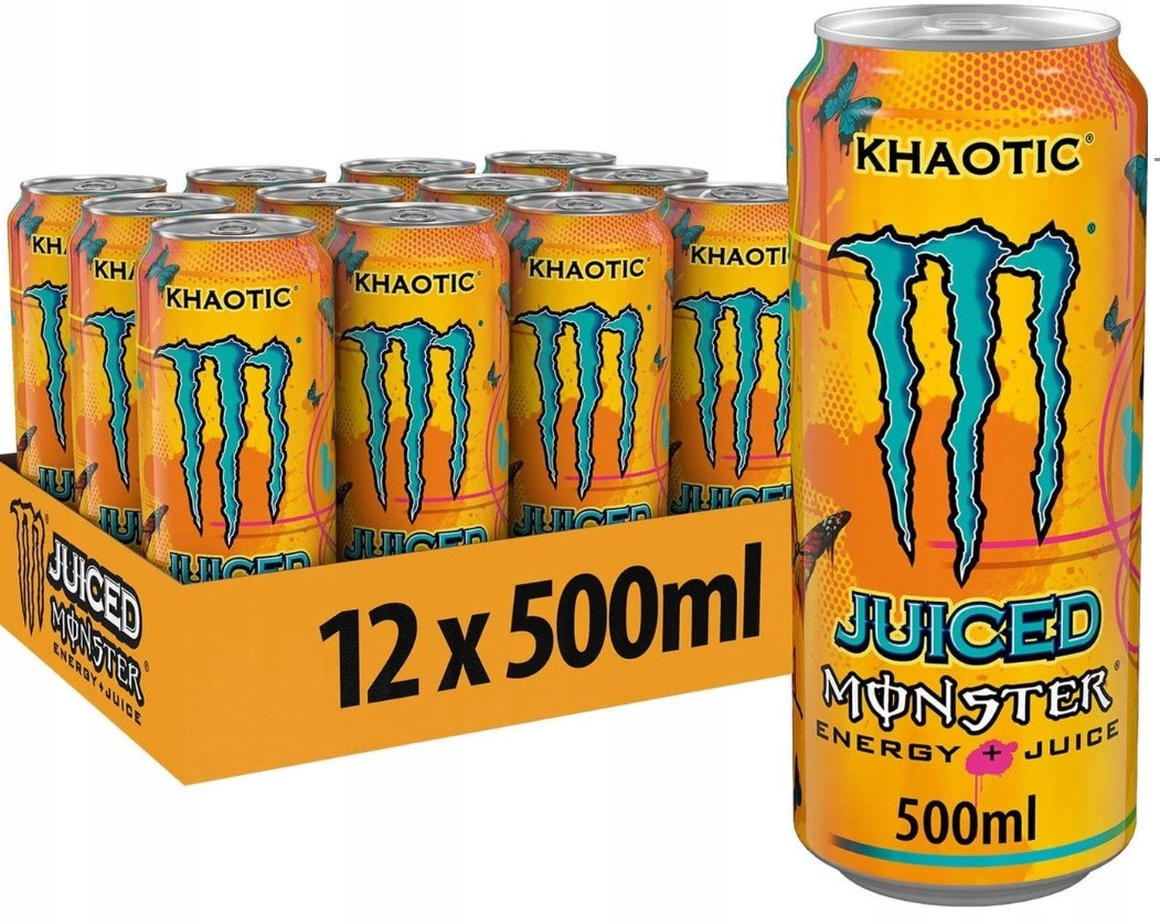Блок енергетиків Monster Energy Khaotic 12x500 ml