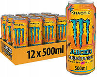 Блок енергетиков Monster Energy Khaotic 12x500 ml