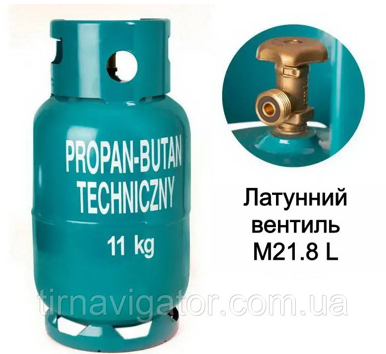 Балон газовий 27л 11кг M21.8 Vitkovice (бордюр) (Польща)