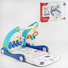 Розвивальний килимок ходунки для немовлят з іграшками на підвісці 2 в 1 НЕ 0633