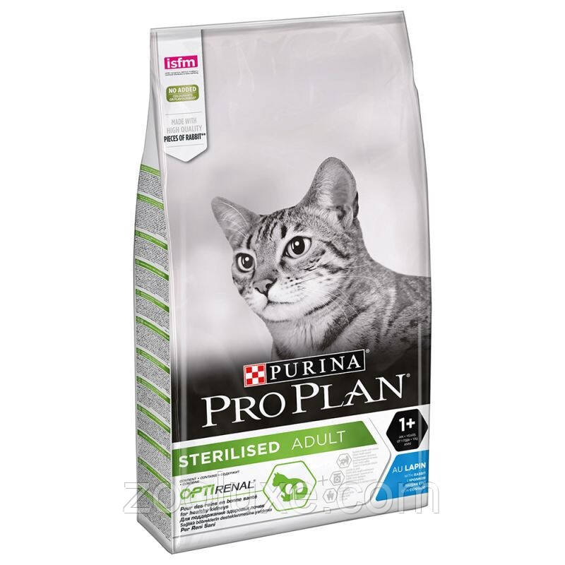Purina Pro Plan Sterilised Rabbit 10 кг / Пурина Про План Стерилайзд Кролик 10 кг — корм для кішок