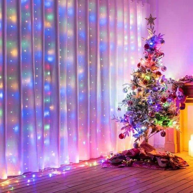 Світлодіодна гірлянда Xmas LED Водоспад 3Mх3M 320 Мультикольорова