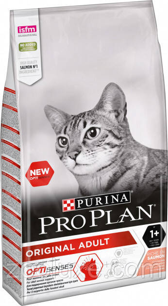 Purina Pro Plan Original Adult Salmon 400 г/Пурина Про План Ориджинал Едалт Лосось 0,4 кг — корм для кішок