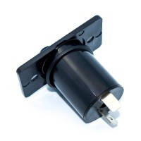 Гнездо авто прикуривателя монтажное, с ушами, пластик