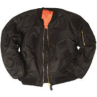 Куртка ma1 flight jacket (bomber) черный комби. Mil-Tec Германия L, 52-54