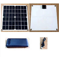 Сонячна панель 15 Вт, Обланка 20 000 мАг, USB -кабель з живленням