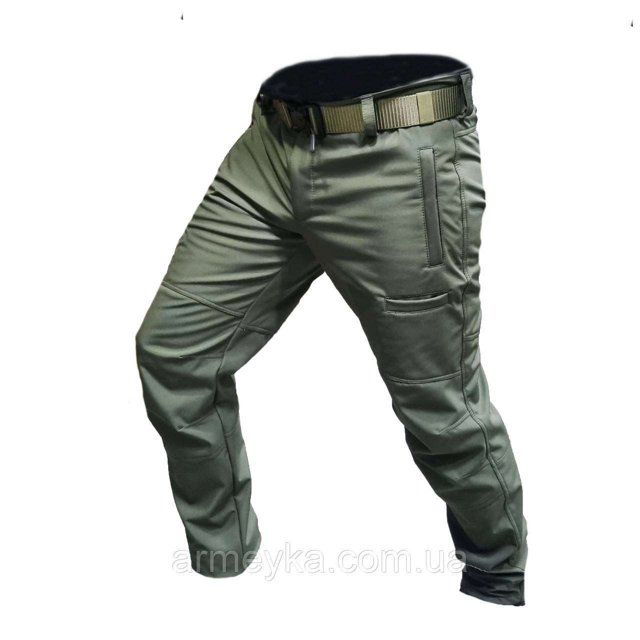 Штани, Combat, вітро/вологостійкі softshell, олива, софшел, UA