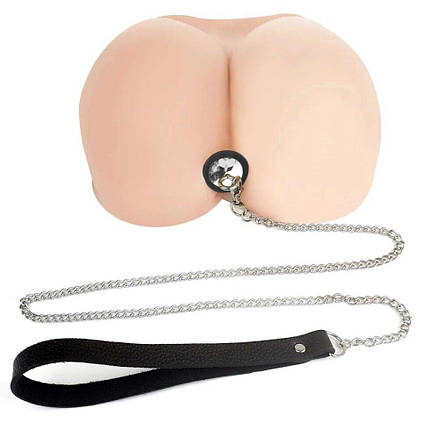 Силіконовий анальний штекер Art of Sex Silicone Anal Plug with Leash size M з повідцем {1}}}}, фото 3