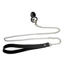 Силіконовий анальний штекер Art of Sex Silicone Anal Plug with Leash size M з повідцем {1}}}}, фото 5