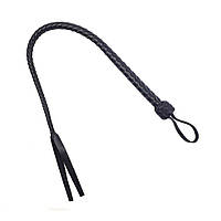 Батіг гнучка Снейк, натуральна шкіра, колір чорний, довжина - 80 см