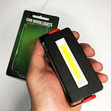 Світильник аварійний світлодіодний на батарейках, кемпінговий ліхтар прожектор аварійного освітлення, фото 4