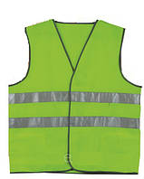 Жилет сигнальний XL зелений (лайм) 62gr/m2X (пакет) "Winso"