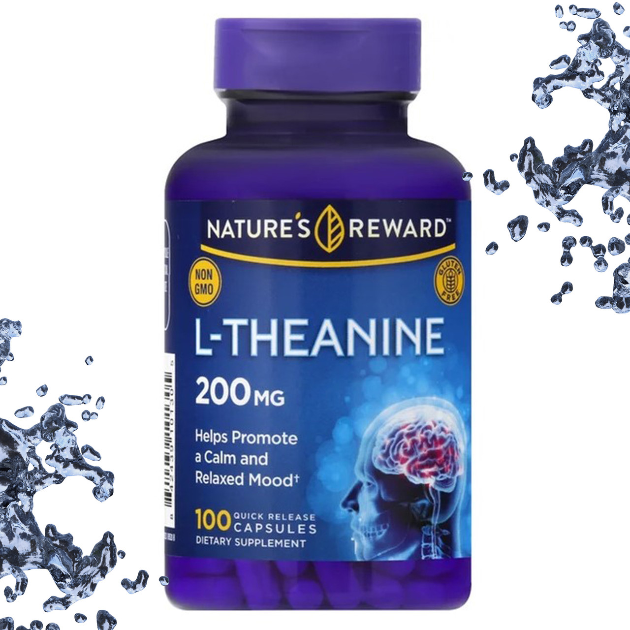 Л-Теанін Nature's Reward L-Theanine 200 мкг 100 капсул