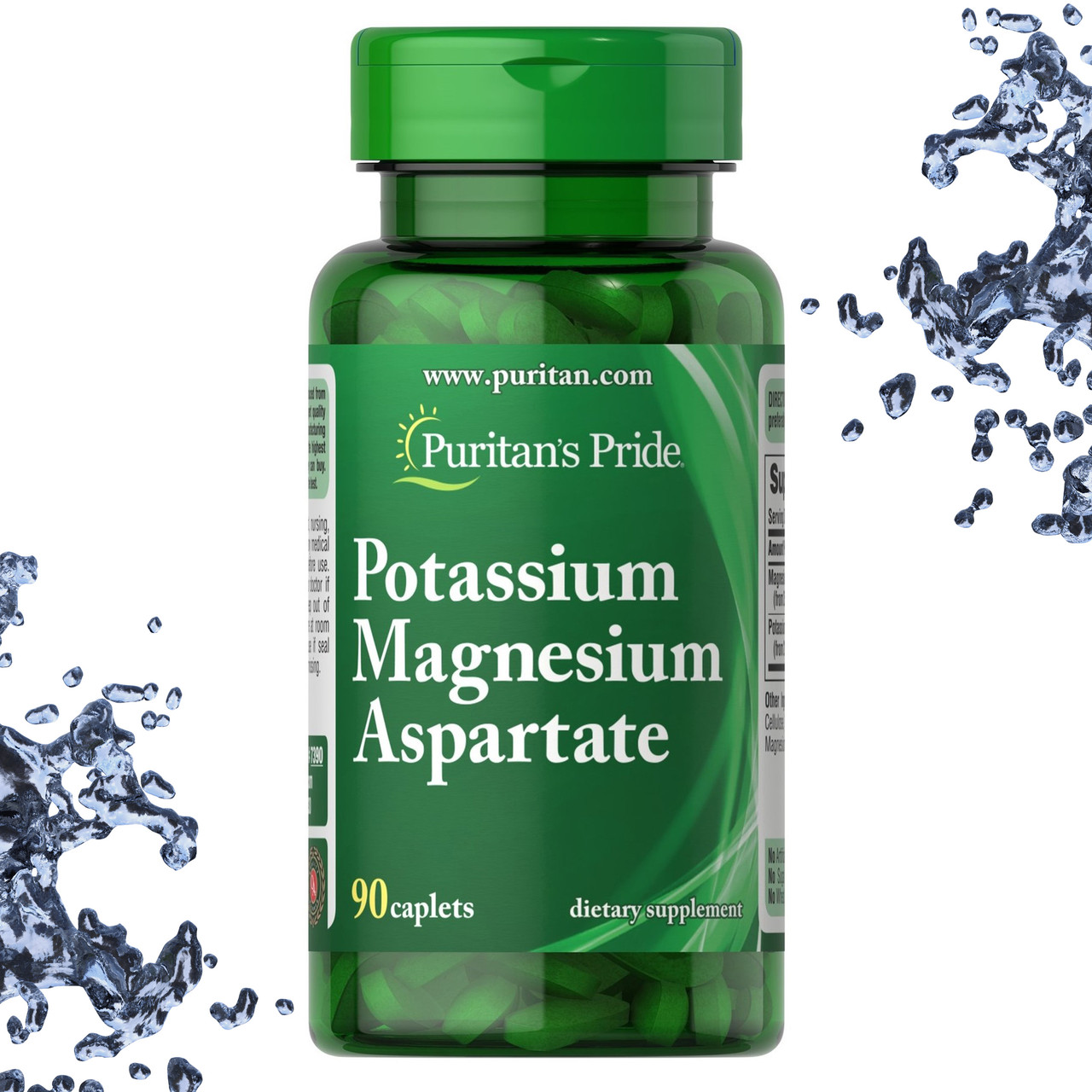 Аспартат Калій і Магній Puritan's Pride Potassium Magnesium Aspartate 90 таблеток (каплетс)