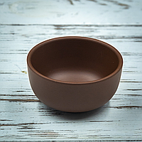 Глиняна піала матова, коричнева 45 мл