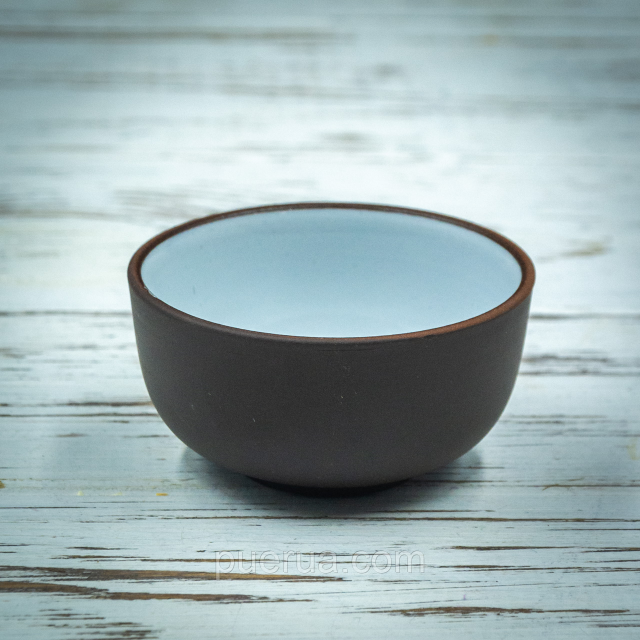 Глиняна піала з глазур'ю (чорна) 45 мл - фото 1 - id-p1727575485