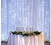 Гірлянди завіси 300 LED холодний білий 11333, фото 2