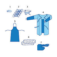 Комплект одягу «Анти-СНІД» №3 Taipan-Pharm стерильний