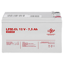 Акумулятор гелевий LPM-GL 12V - 7.5 Ah, фото 5