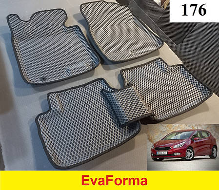 3D килимки EvaForma на Kia Ceed '12-18, килимки ЕВА, фото 2