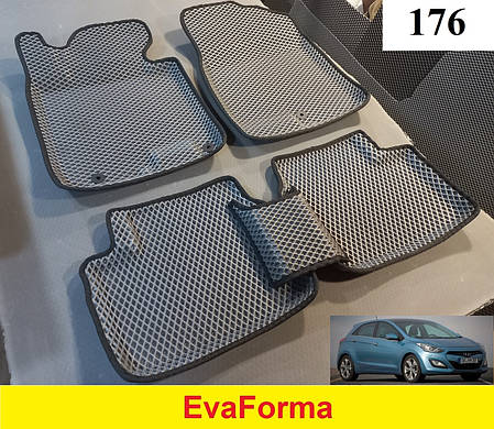 3D килимки EvaForma на Hyundai i30 GD '11-16, килимки ЕВА, фото 2