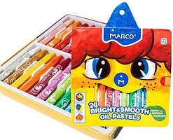 Крейда масляна Marco Bright and Smooth 24 кол