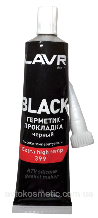 Герметик-прокладка чорний високотемпературний Black Lavr Rtv Розпродаж залишків!, фото 1
