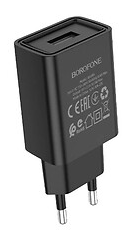 Зарядний пристрій Borofone №BA68A 1USB+lighting 2.1A black